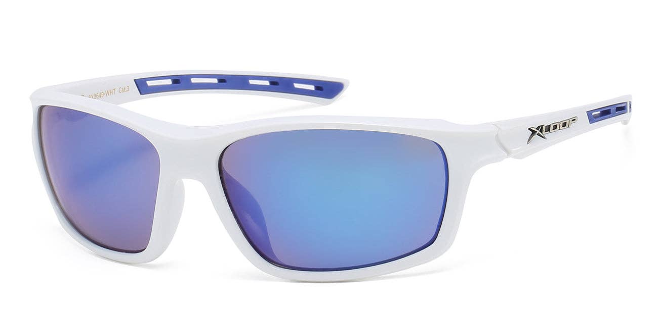 Luna Sunglasses - Wholesale Sunglasses - Unisex - Unisex Xloop White Sunglasses1