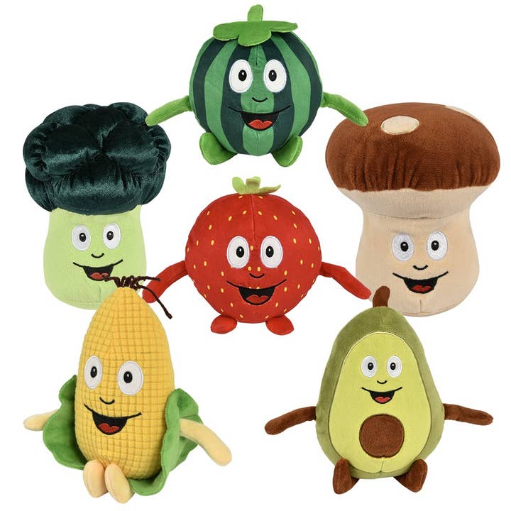 La Luna Bella - Toys – wholesale Fyllda/plyschleksaker - Barn och baby – 7" Frukt och Grönsaker - LLB Leksaker