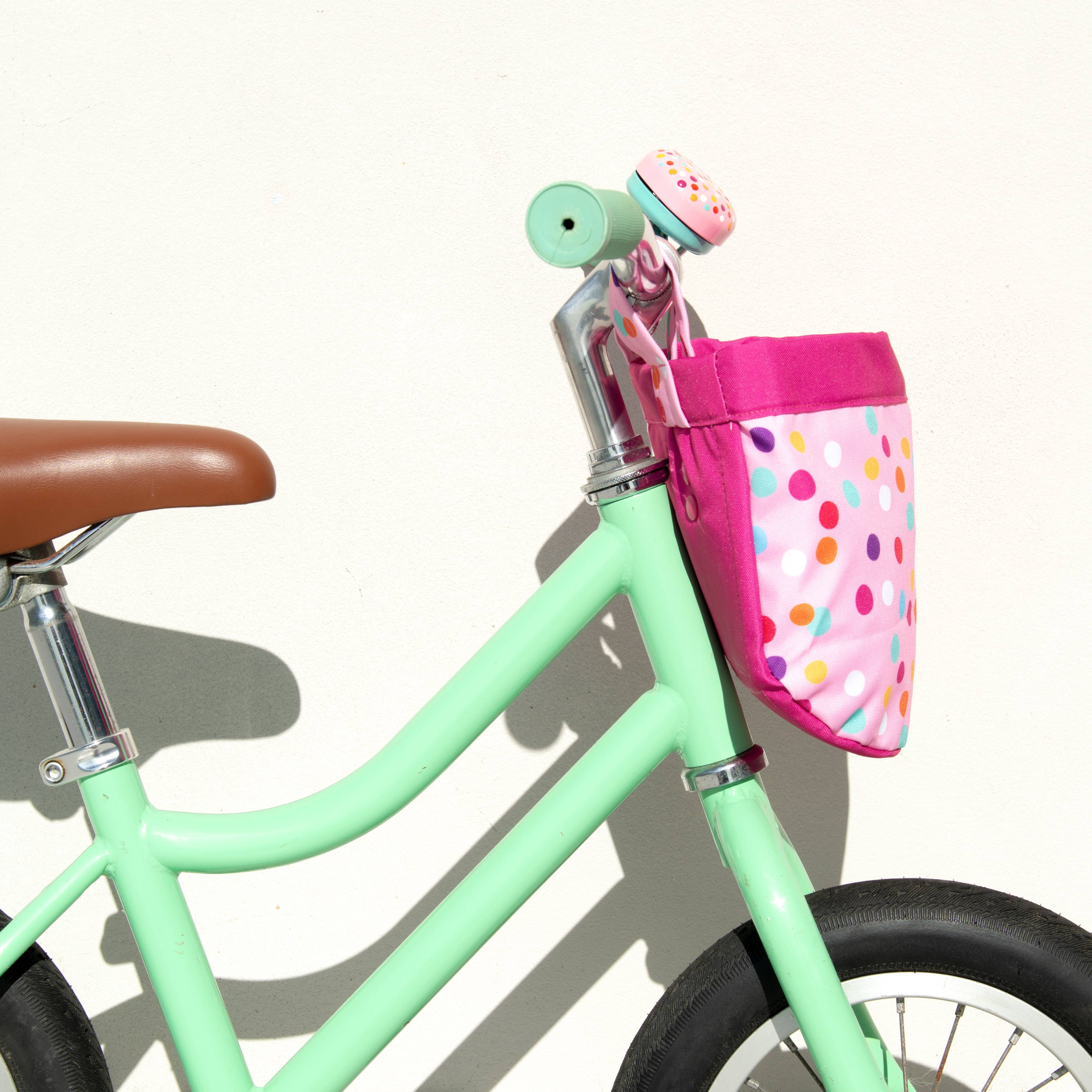 Beep - Vente Panier – enfant et bébé - Panier avant en toile pour vélo et trottinette à confettis1