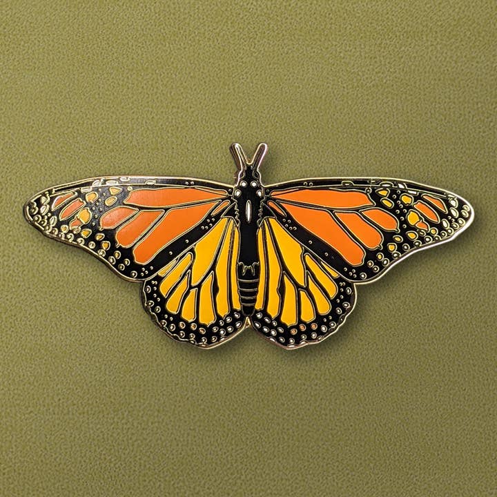 Monarch Butterfly Enamel Pin for wholesale by Anima