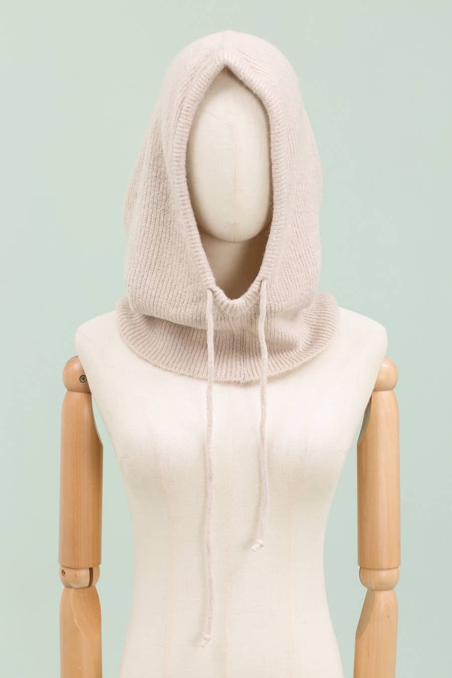 NAÏS PARIS – Großhandel Sturmhaube – Damen – Kapuze mit Kordelzug aus Alpaka und Wolle0