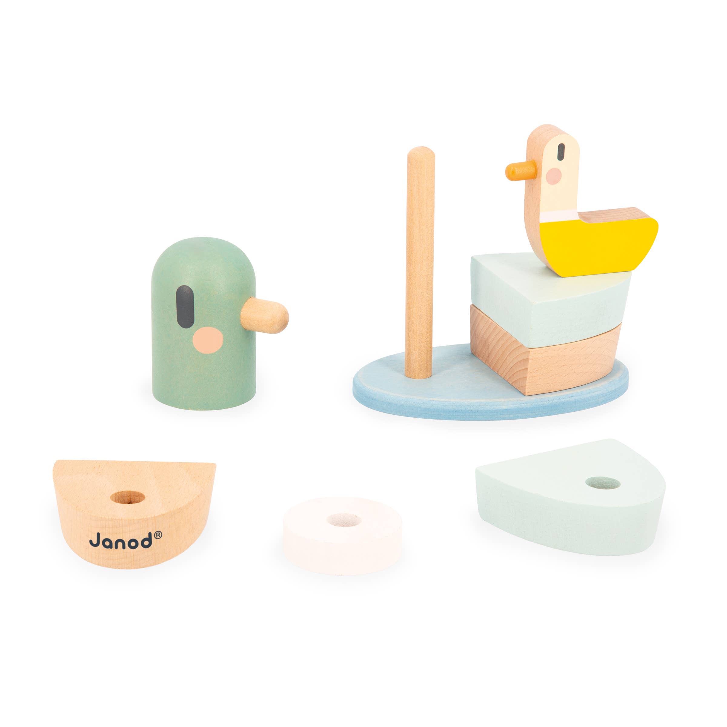 Janod - Vente Jouet en bois – enfant - SWEET COCOON - CANARDS EMPILABLES2