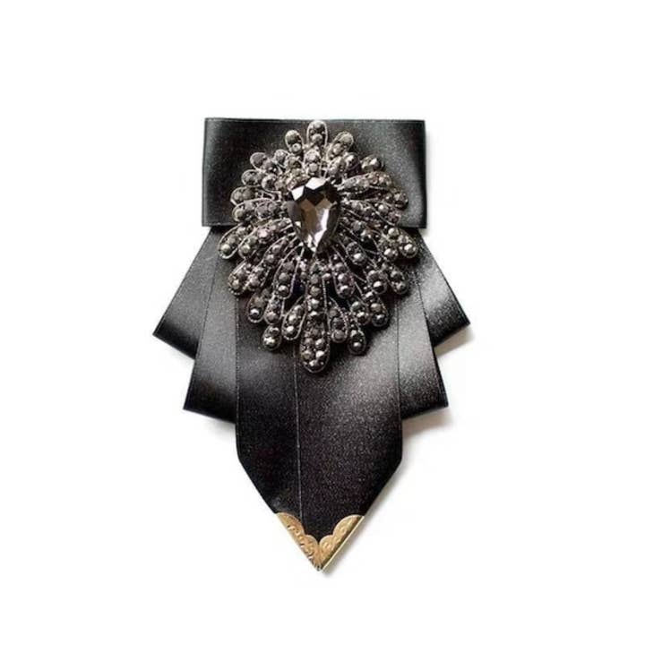 Happy Dream Gifts - Wholesale Brooch - Men’s Bow Tie Necktie Rhinestone Bow tie High Quality Luxury