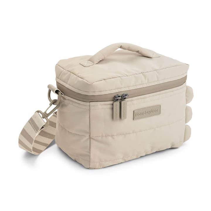Quilted insulated bag Croco Sand for wholesale by Done by Deer