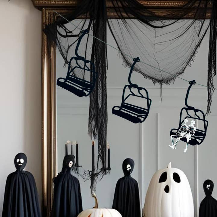 The Halloween Chairlift Garland for wholesale by The Creative Garland Company