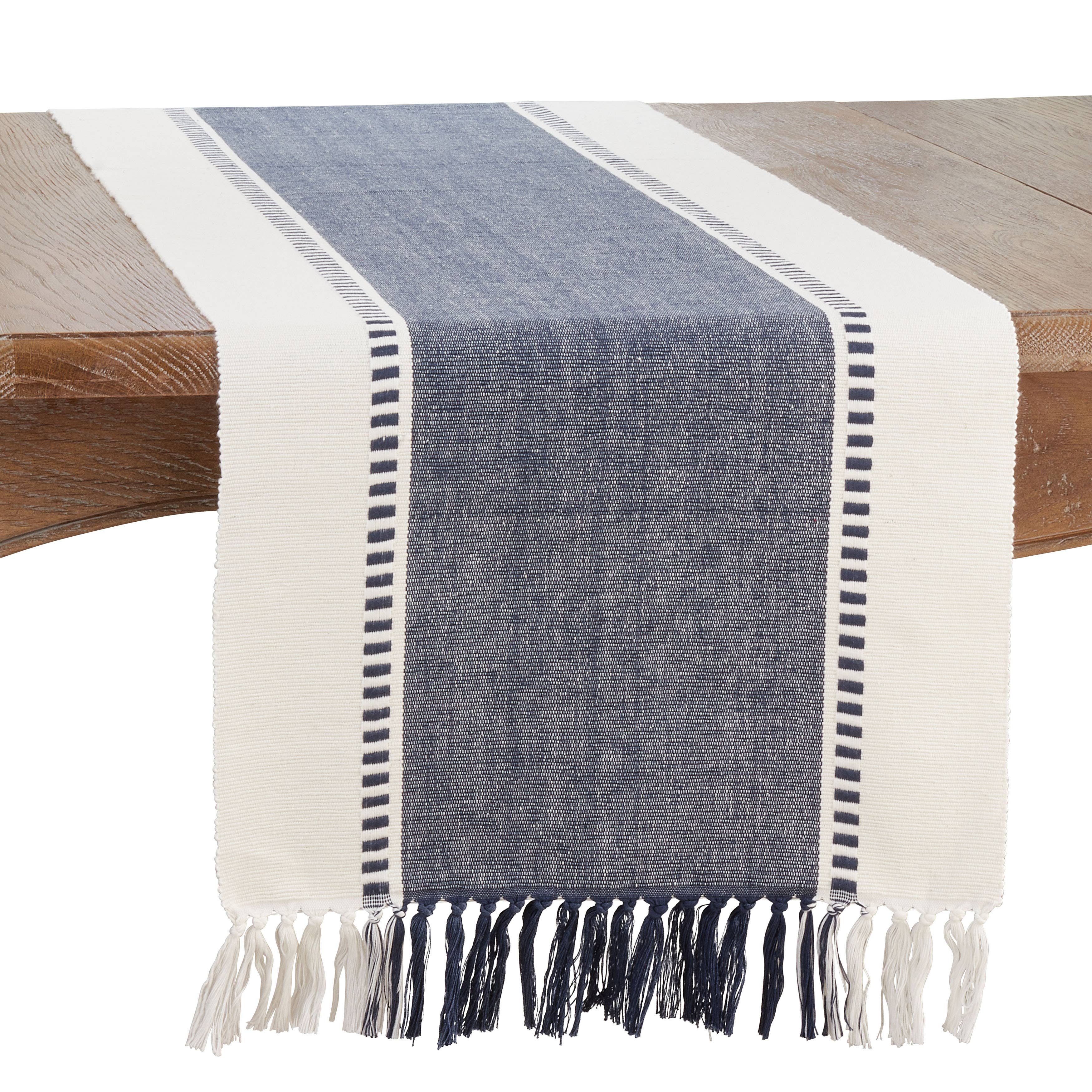 Saro Lifestyle - Wholesale Table Runner - Stripe Runner - Natural Look and Feel6