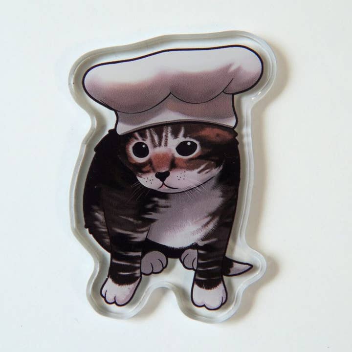 Baking Cat MAGNET for wholesale by Strawberry Milk Shop