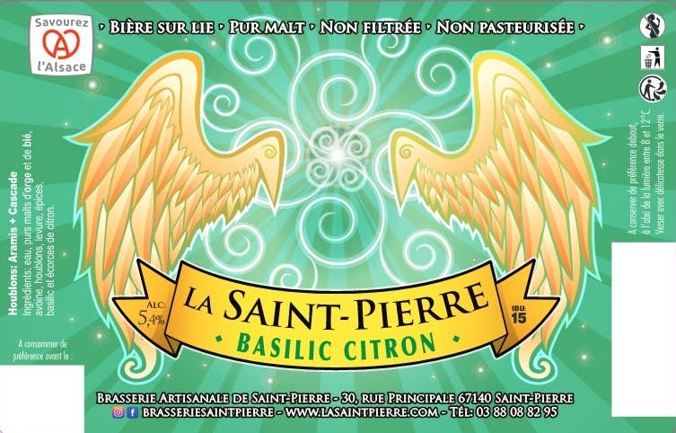 Brasserie Saint-Pierre - Vente Bière - Saint-Pierre Basilic Citron1