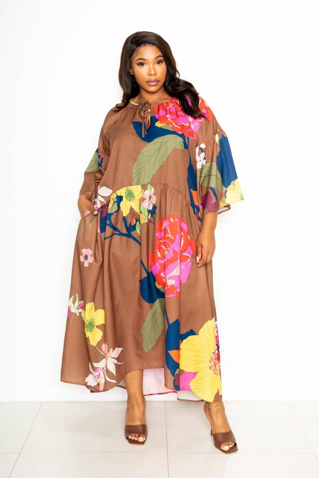 MULTI VESTIDO KAFTAN GRAVATA para venda a revendedores na Faire1