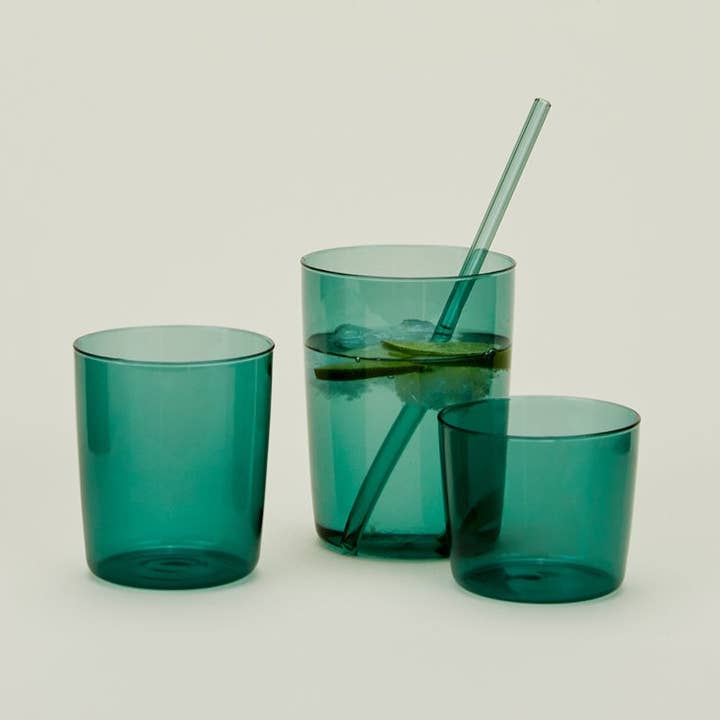 ESSENTIAL GLASSWARE - SET OF 4, PEACOCK for wholesale by Hawkins New York