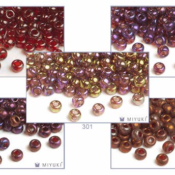 Collection de Perles Miyuki - Lustre Or pour la vente par The KnittingZone