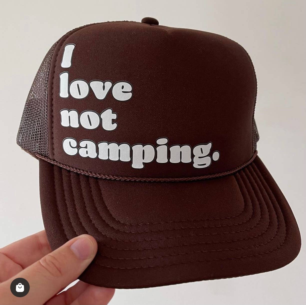 Rad Hat Society - Vendita all'ingrosso Cappellino da camionista - Donna - NON AMO IL CAMPEGGIO.4