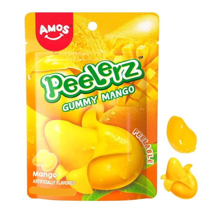 Amos Peelerz Gummy Mango 6oz - 12ct for wholesale by I Got Your Candy