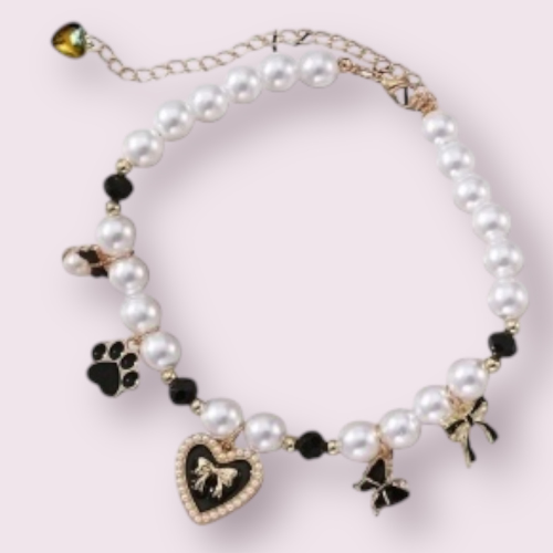 Bark Fifth Avenue - Wholesale Pet Collar Charm - Cat/Dog -  Paws & Pearls Dog Charm Necklace0