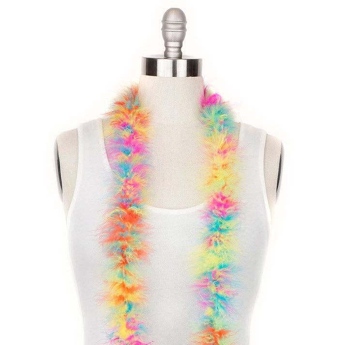 Zucker Feather Products - Wholesale Costume - Women's - Marabou Feather Boa - Mediumweight - Hot Mix
