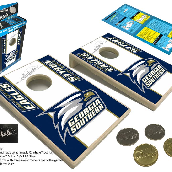 Georgia Southern GUS Coinhole® Tabletop Game Set for wholesale by Coinhole