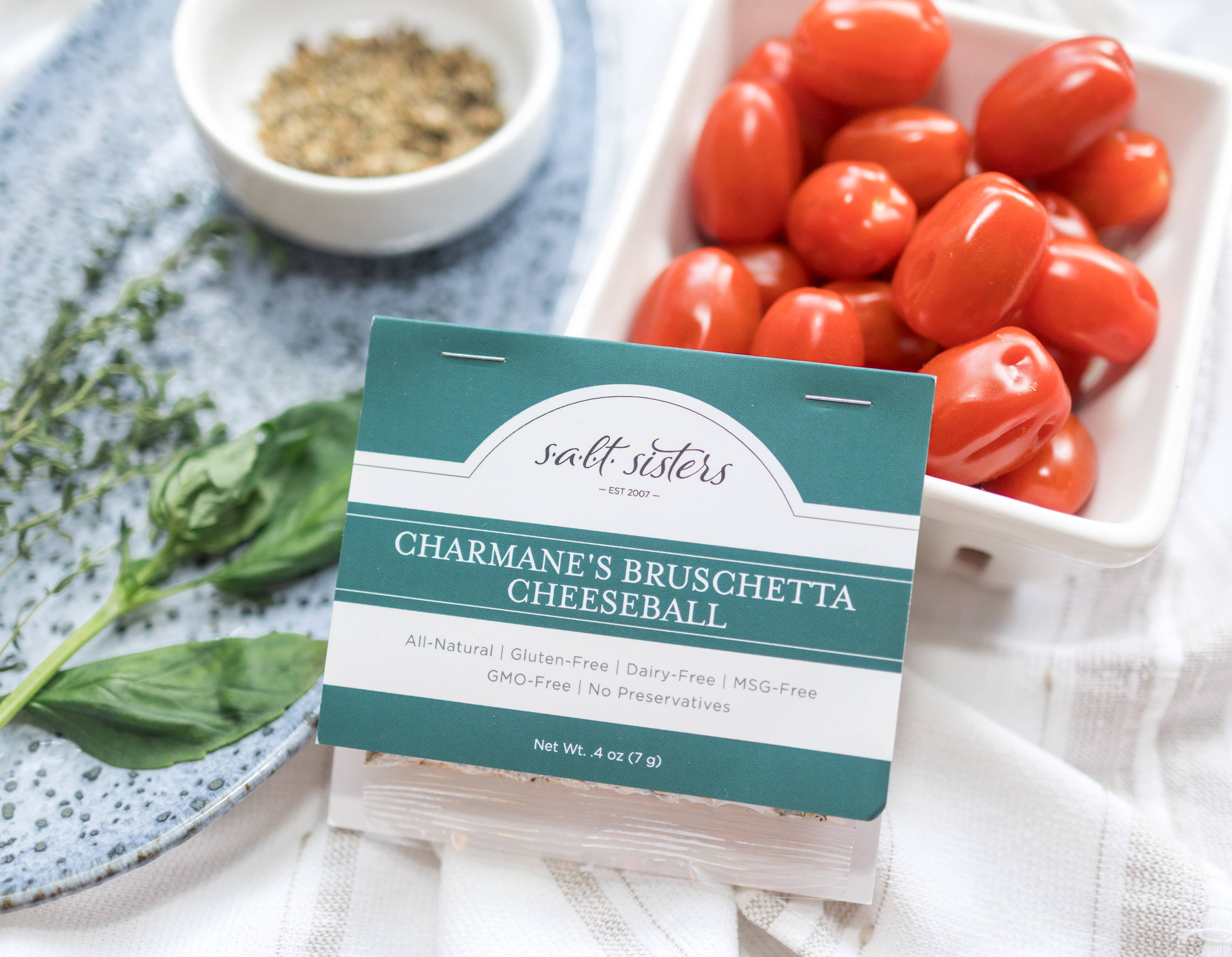 Salt Sisters - Wholesale Dried Spice Mix - Cheeseball Spice Mix - Charmane's Bruschetta2