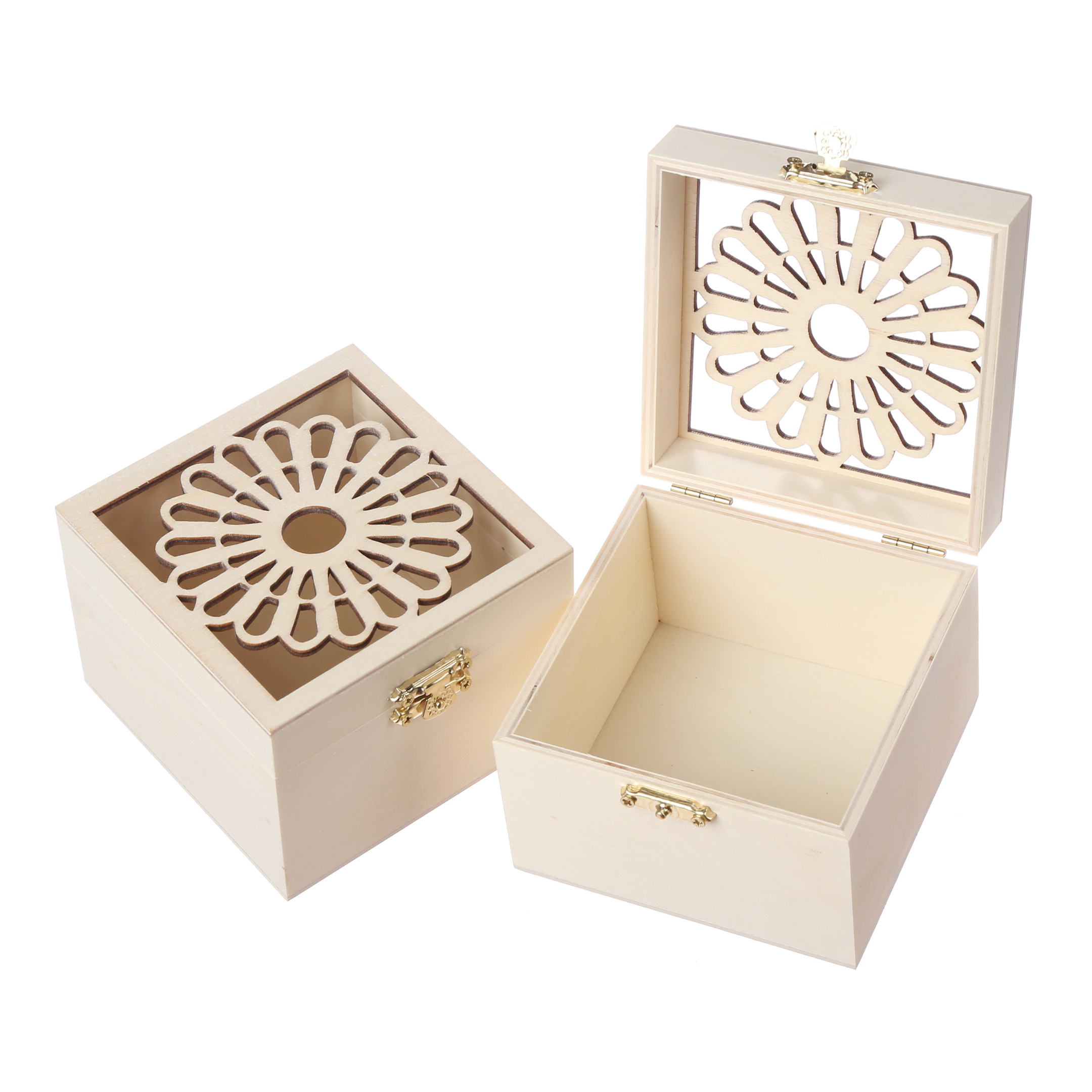 Angels Craft - Wholesale Jewelry Box/Organizer - Laser Cut Wooden   Jewelry Box, 1-ct (2 options available)0