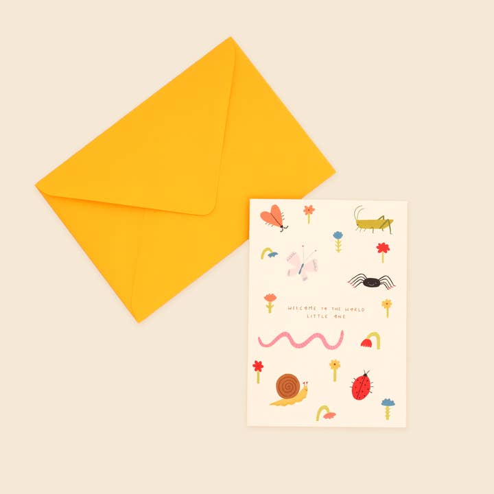 Little Black Cat Illustrated Goods - Wholesale Baby card - Welcome To The World Card | New Baby Card | Gender Neutral1