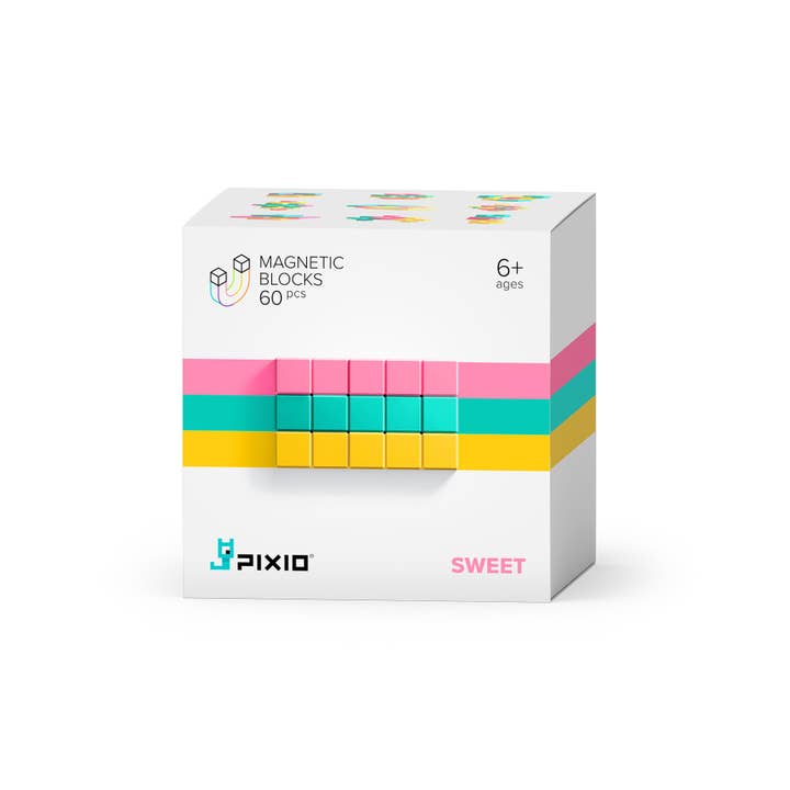 Abstract Sweet - 60 pcs Multi-Color Magnetic Block Set for wholesale by PIXIO