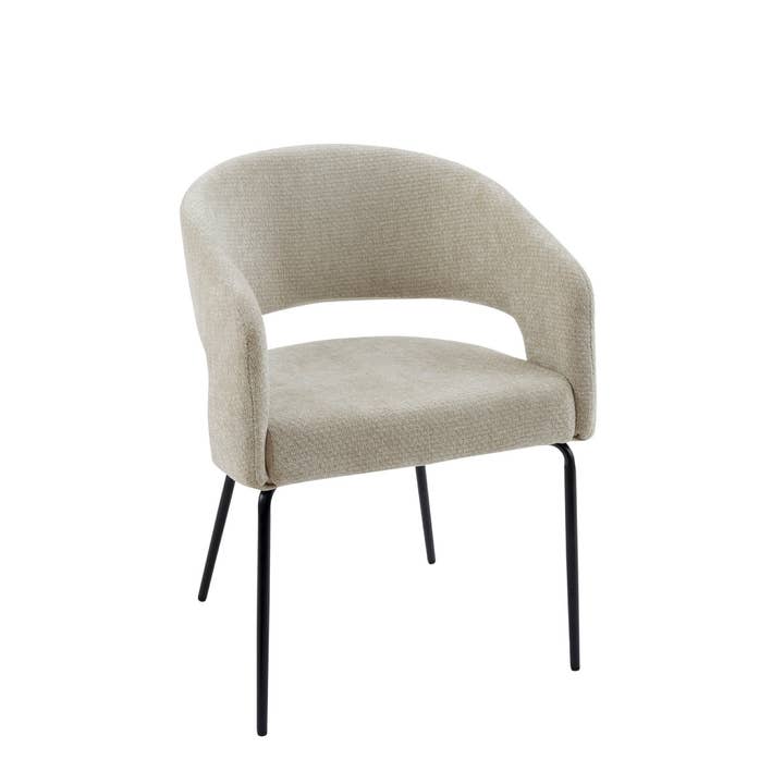 Modern beige klädd stol Mila för wholesale av Andrea House