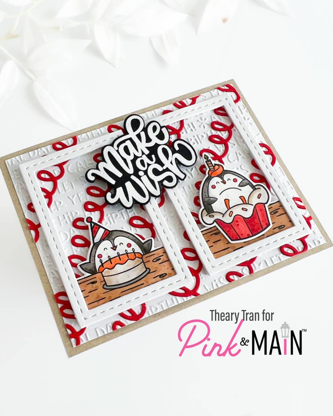 Pink and Main - Venta al por mayor Sello de goma/decorativo - Pingüinos de Fiesta7