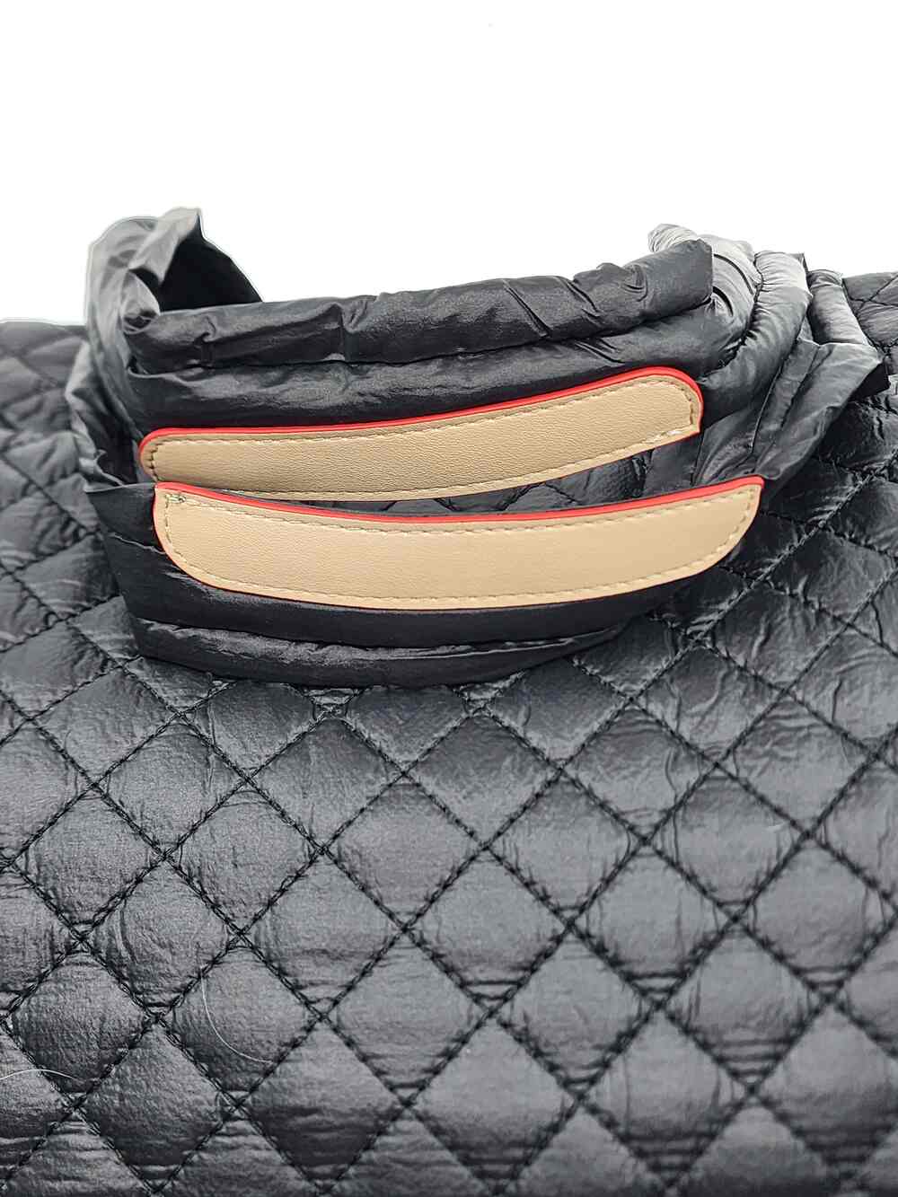Hatzzi - Wholesale Tote Bag - Women's - Large Nylon Quilted Puffer Top Zip Tote11
