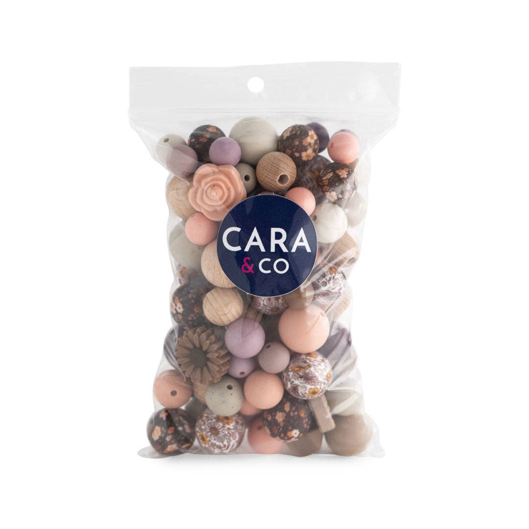 Cara & Co Silicone Craft Supply - Wholesale Craft Supplies - Meadow Flower Theme Silicone Bead Packs1