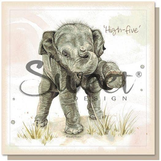 SEC004 - Elefante Asiático 'High Five' por atacado de Sweet Design