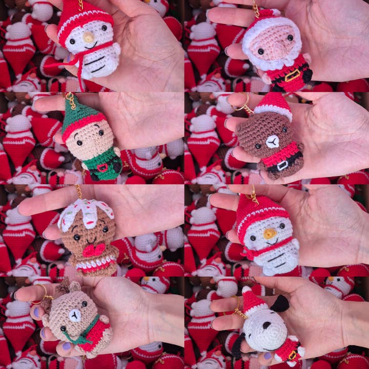 despinacrafting - Wholesale Keychain - Women's - Handmade Christmas Keychains β Crochet Holiday Collection2