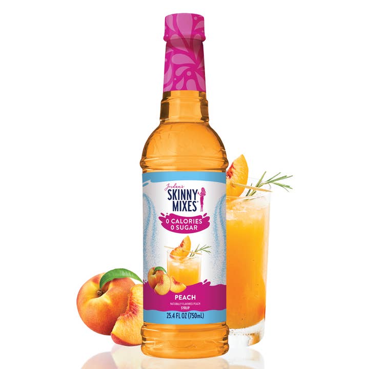 Sugar Free Peach Syrup for wholesale by Jordan's Skinny Mixes