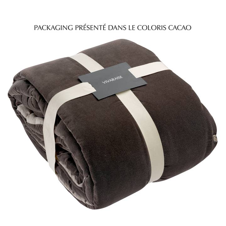 Maison Vivaraise & La Cerise sur le Gâteau - Wholesale Throw Blanket - Elise Opaline Tied Dot Blanket 140 x 2001