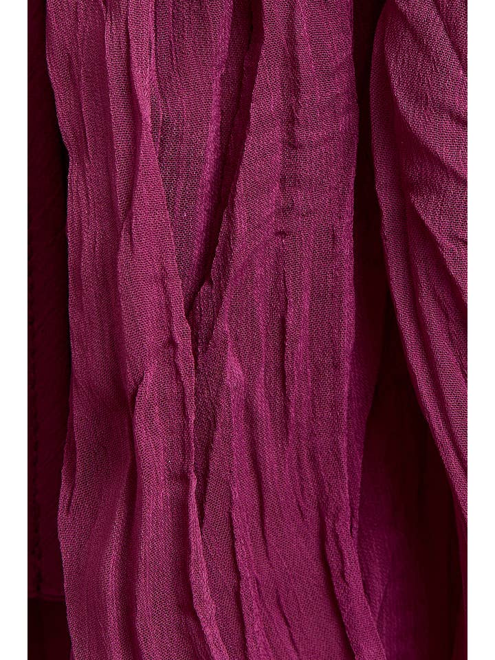 LE LIS - Vente Chemisier – femme - CHEMISIER À ENCOLURE DÉGAGÉE ET VOLANTÉ38