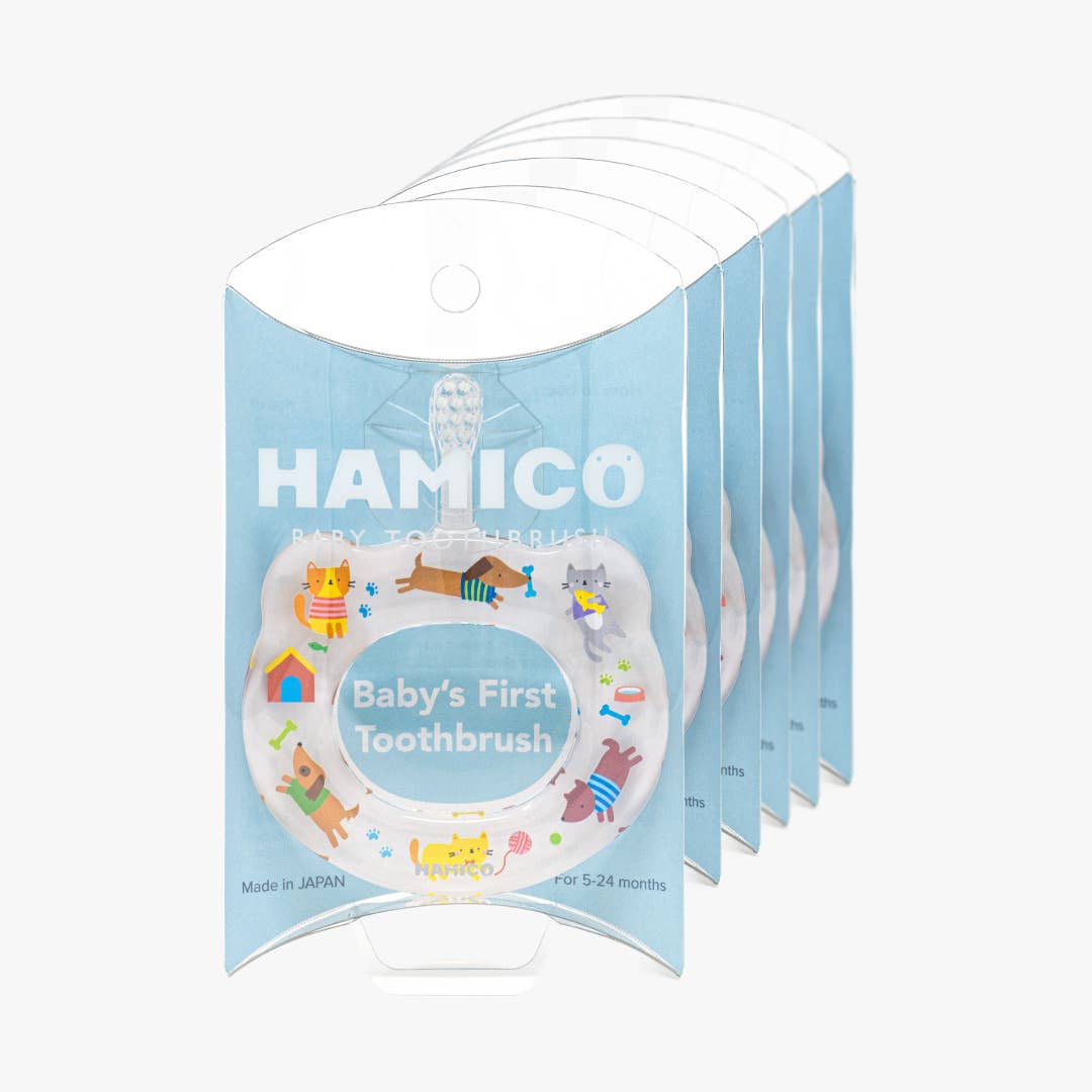 HAMICO -Innovative Toothbrush - Wholesale Toothbrush - Kids & Baby - Baby Training Toothbrush - Cats and Dogs | 6 Individual packs1