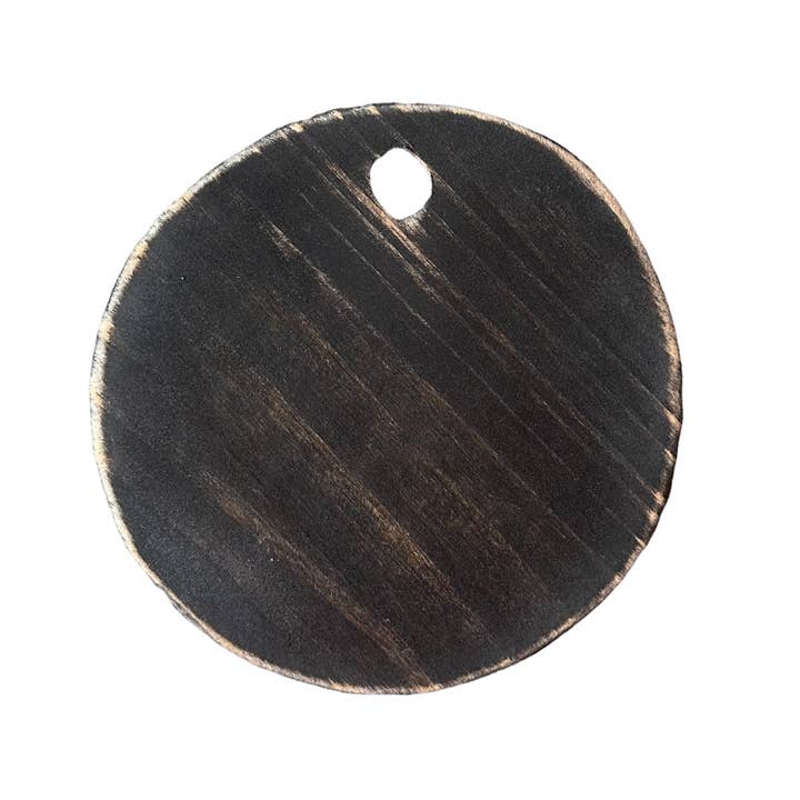 Grace Graffiti - Venta al por mayor Tablas de quesos - Tabla para pan de madera con forma de círculo pequeño, 6 pulgadas