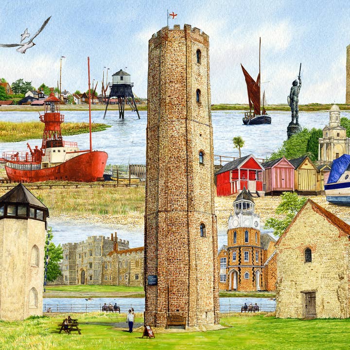 ESSEX 1000 piece Jigsaw.Essex Coast montage for wholesale by Robinson Collection