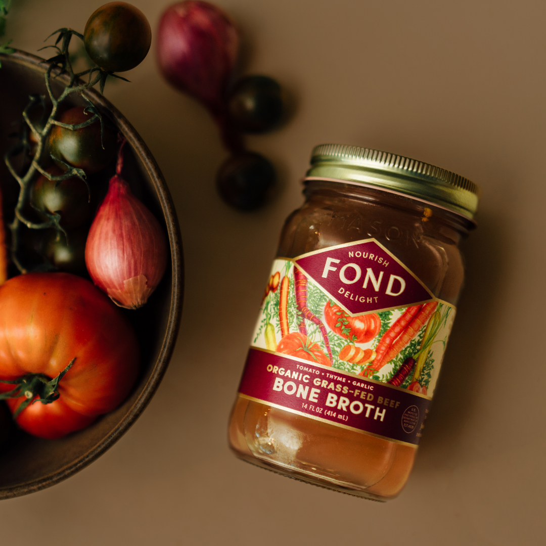 Fond Regenerative - Wholesale Broth - Tomato & Thyme Grass-fed Beef Bone Broth 14oz2