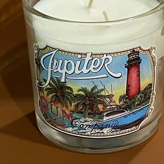 Jupiter Rum Co - Wholesale Jar/Filled Candle - Jupiter Rum Candle! Comes in assorted colors2