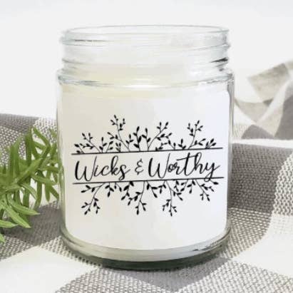 8oz Soy Candle Jars for wholesale by Wicks & Worthy