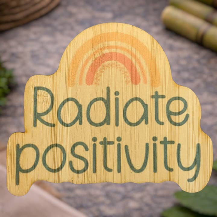 Positiviteit uitstralen voor wholesale door Bamboo Wood Stickers