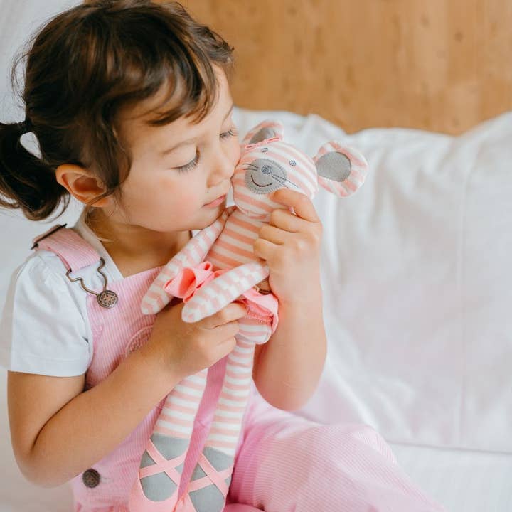 Organic Farm Buddies - Wholesale Stuffed/plush toy – Kids & baby - Ballerina Mouse - Plush2