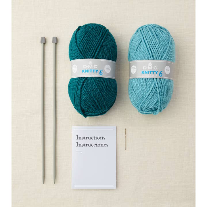 DMC - Wholesale Knitting/Crochet Supplies - Mindful Kit - Knit Scarf Kit, item TR100KS