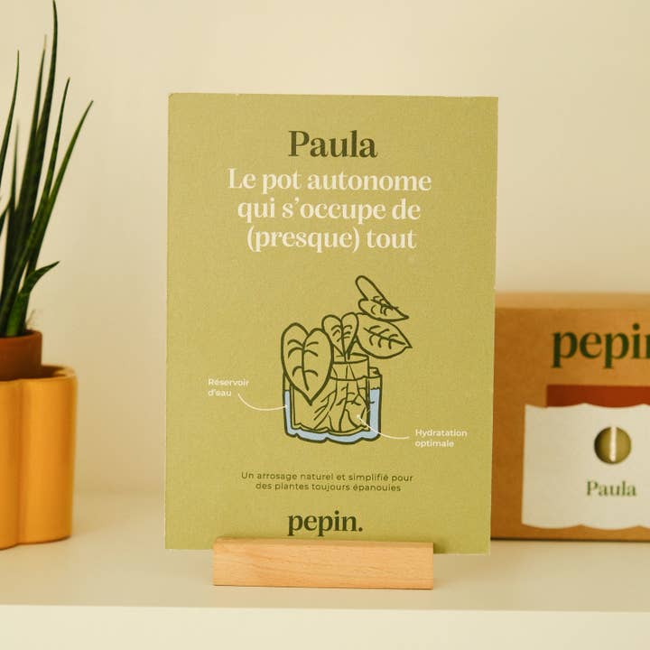 Pepin - Wholesale Plant Pot - Self-watering pot Paula - Mustard yellow