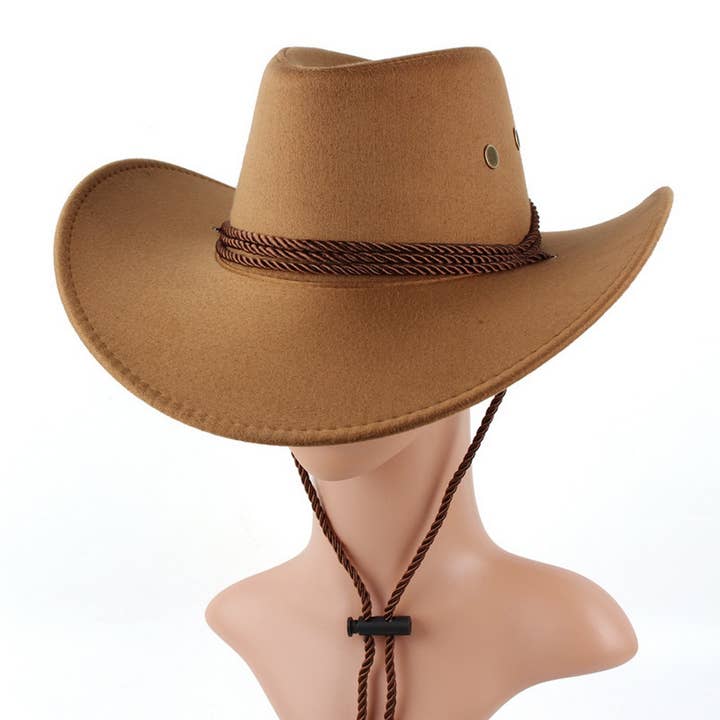 ACCITY - Wholesale Cowboy Hat - Women's - Faux Suede Western Cowboy Hat Unisex Outdoor_CWAH18919