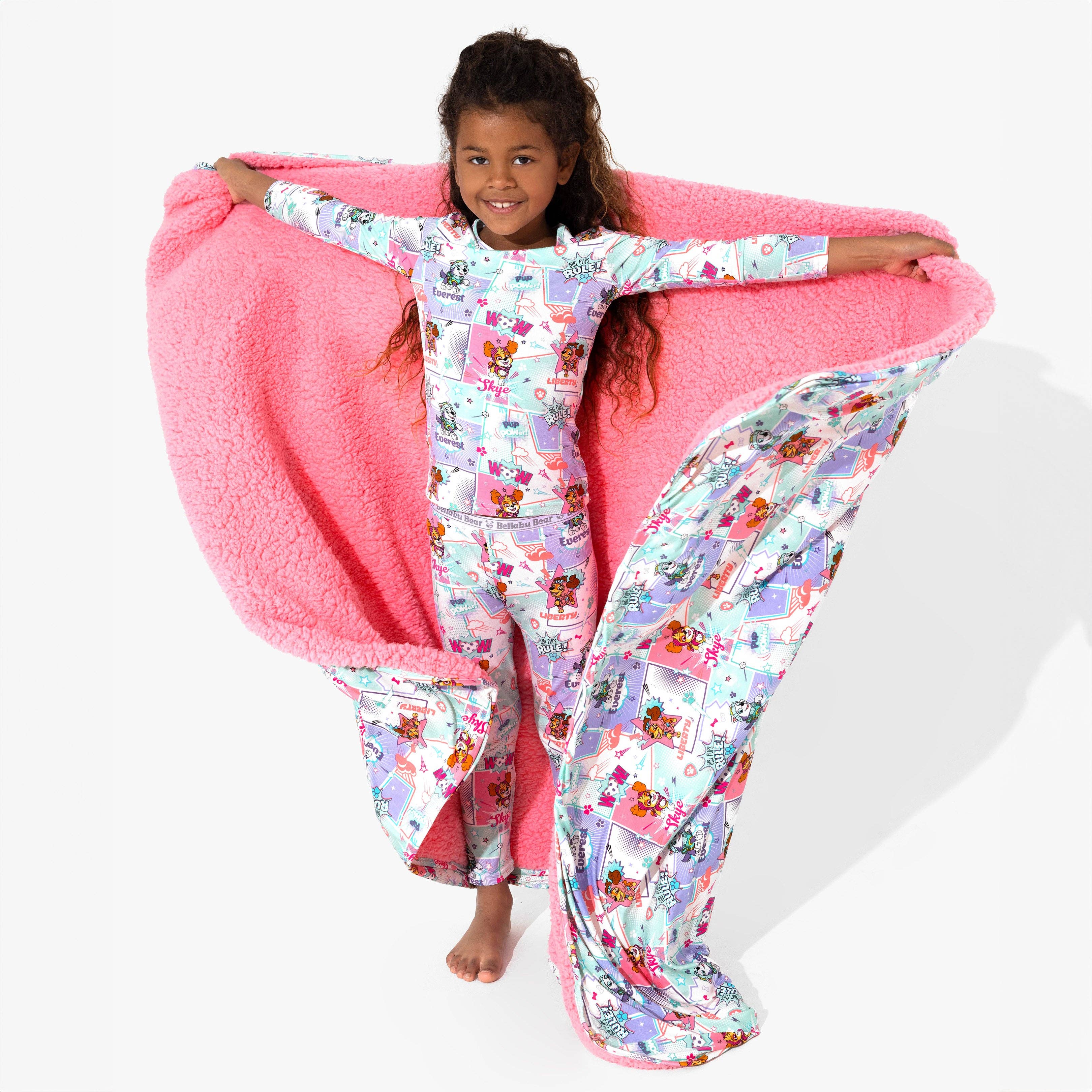 Bellabu Bear - Vendita all'ingrosso Coperta - Bambini e neonati - PAW Patrol: Coperta in Bambù Sherpa Comic Girl Pups3