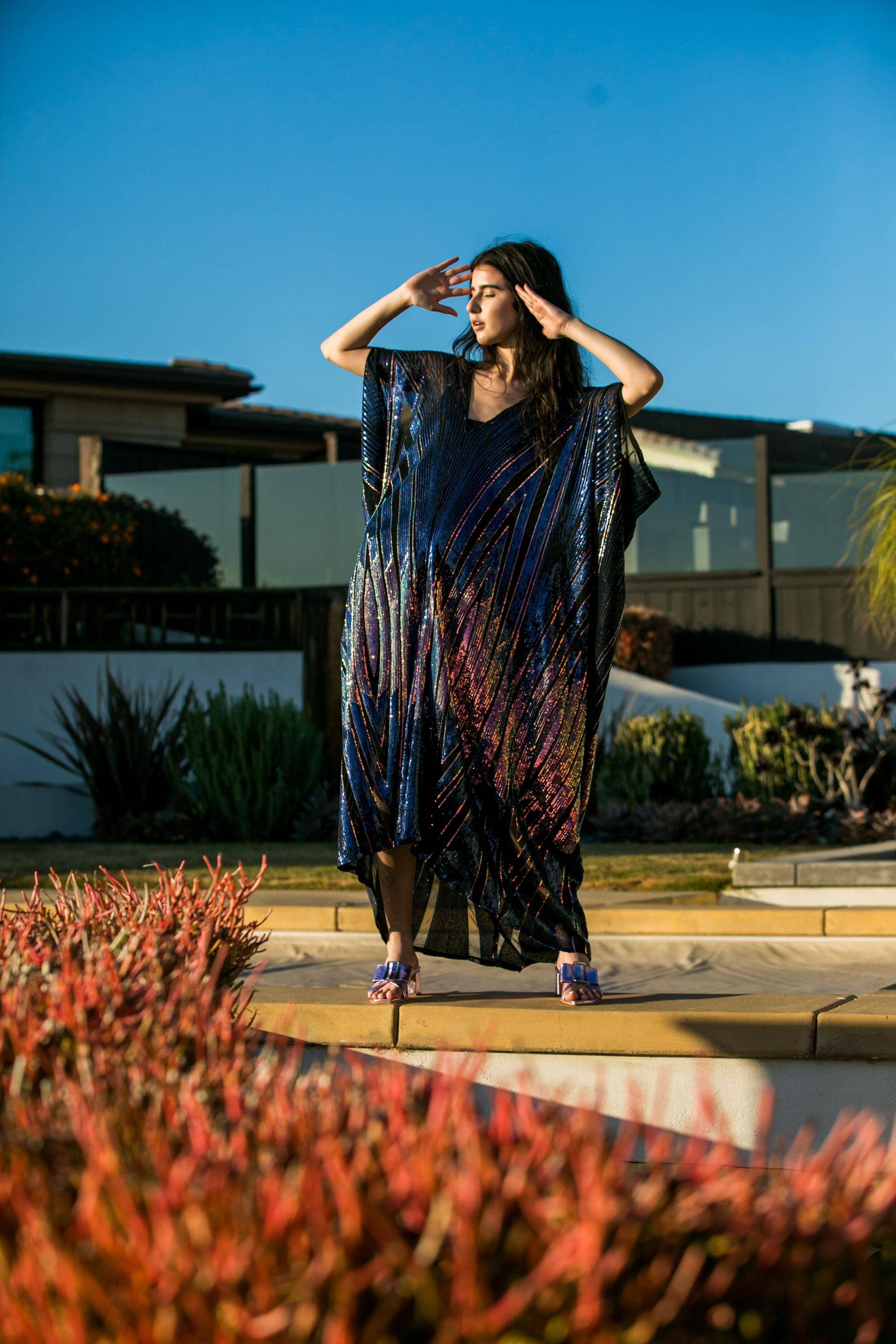 Jennafer Grace - Wholesale Kaftan - Women's - Midnight Lotus Caftan4