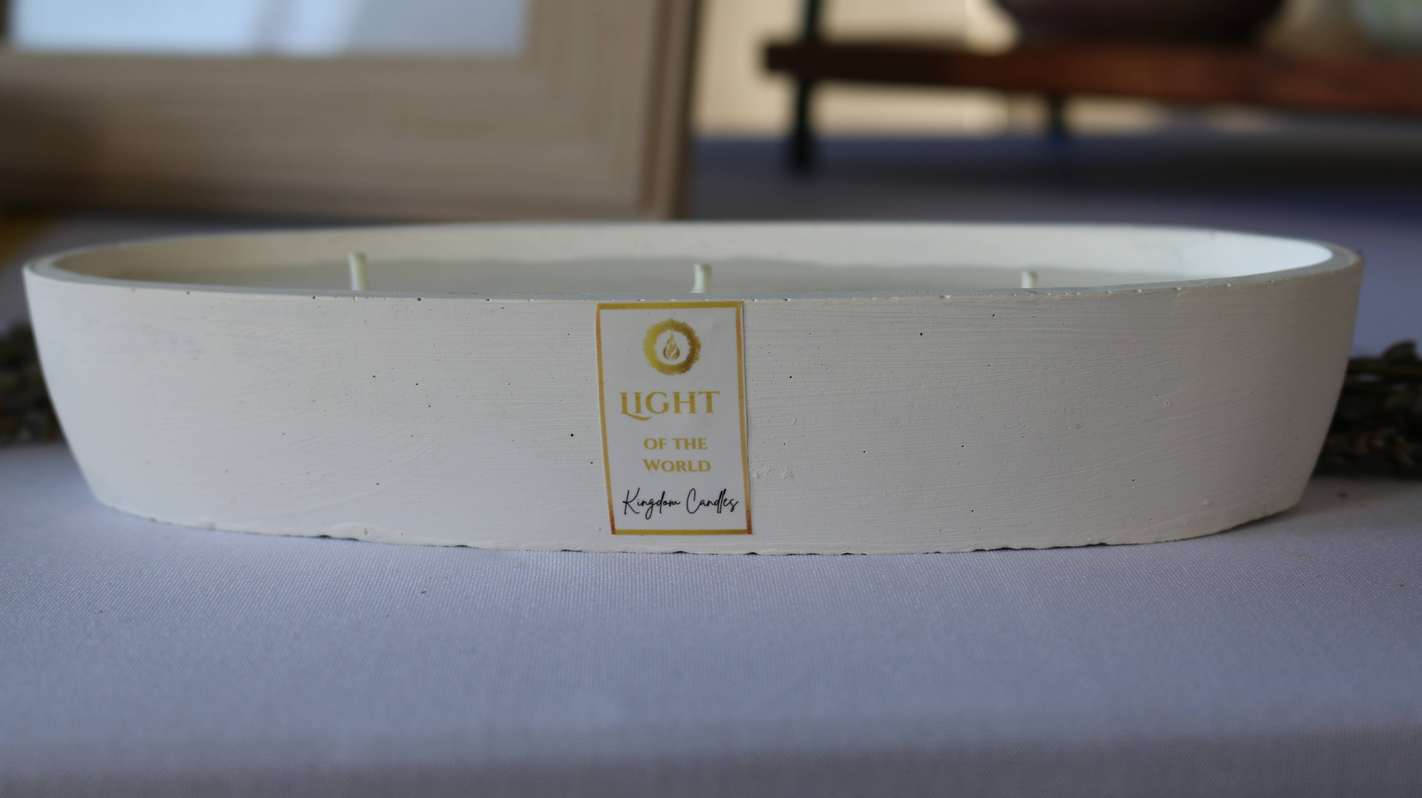 Light of the World Candle Studio - Vente Bougie en bocal - Bougie Eucalyptus, Vanille, Lavande | Marcher sur l'eau |5