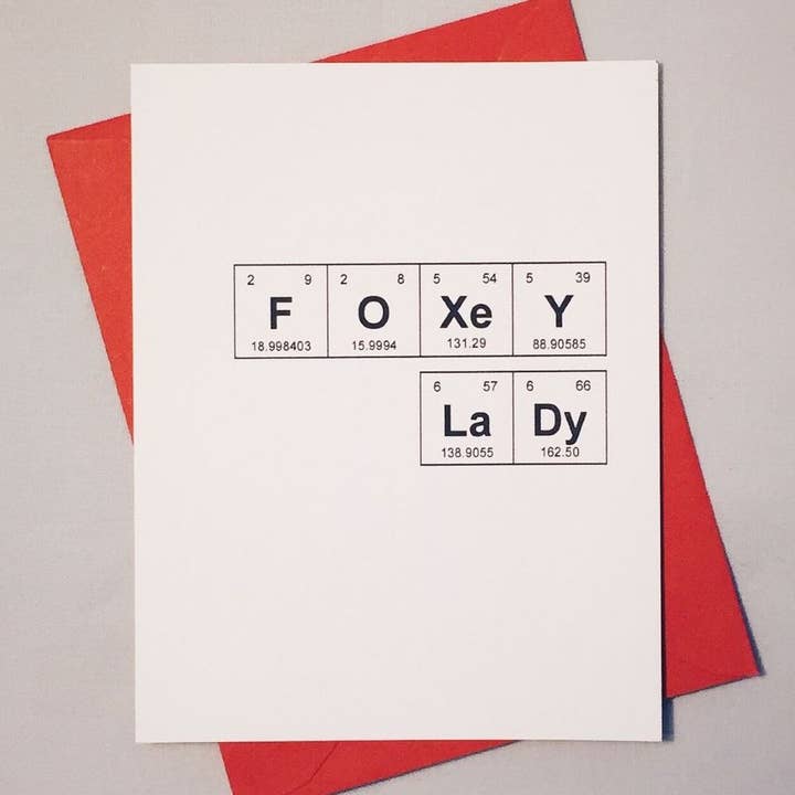 Foxey Lady Carte d'éléments sentimentaux pour la vente par theBird+theBeard