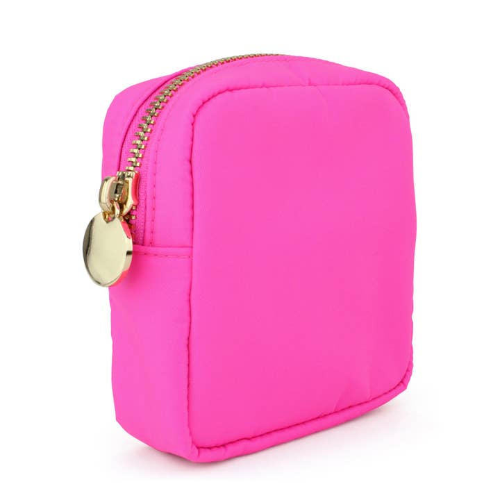 DANCOUR Mini Makeup Bag - Coin Purse - Hot Pink for wholesale by Dancour