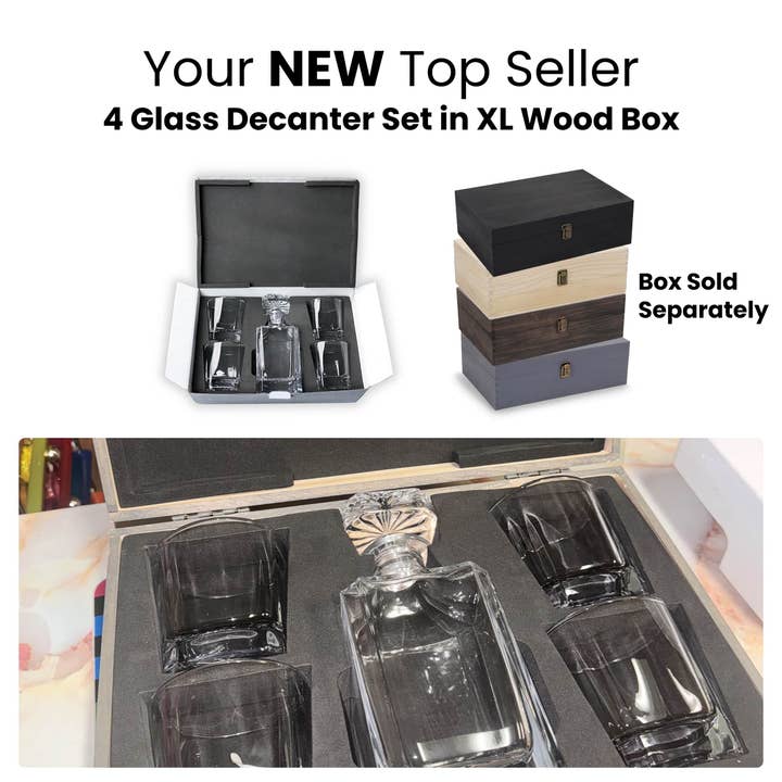 MakerFlo - Wholesale Decanter - 4 Glass Decanter Set7